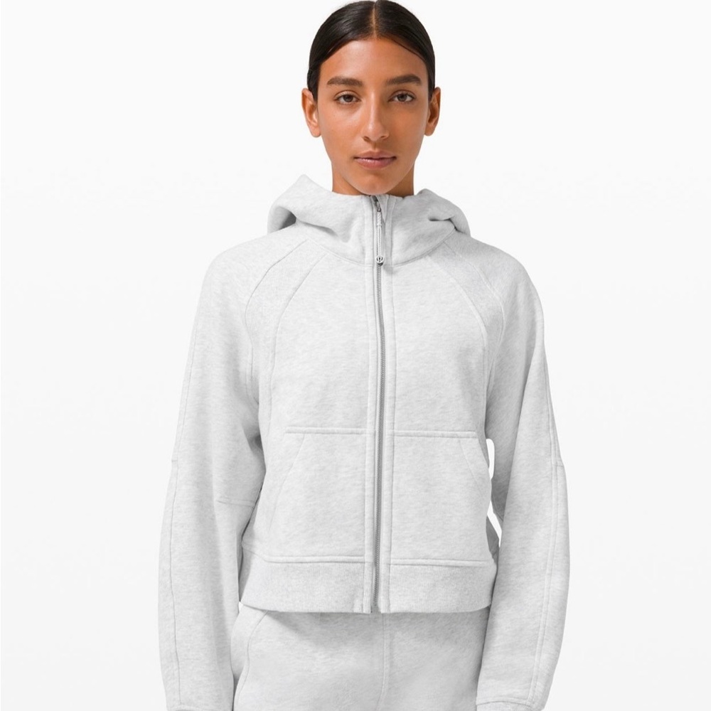 Lululemon Scuba Full Zip Heathered Core Ultra Light Grey